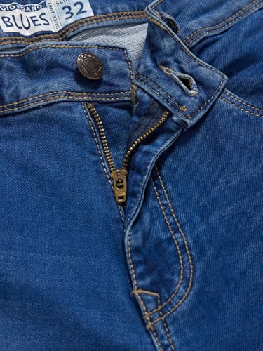 Giordano Men Blue Slim Fit Mid-Rise Stretchable Jeans