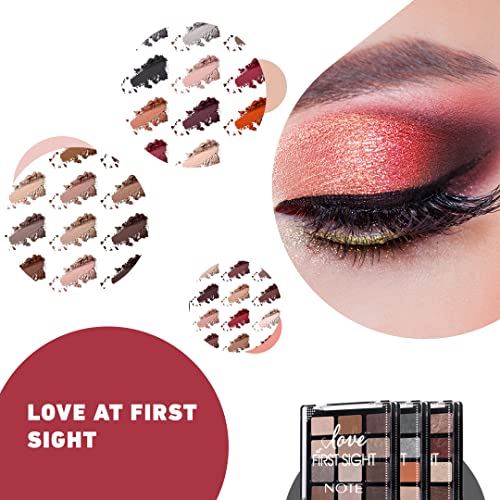 Note Cosmetics Love At First Sight Eyeshadow Palette 203, Matte Finish, Multicolor 15.6 g (Pack of 1)