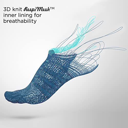 SOLETHREADS Gator | Casual Sneaker Lightweight Cushioned Lace-up Shoes for Women | Blue | 8UK