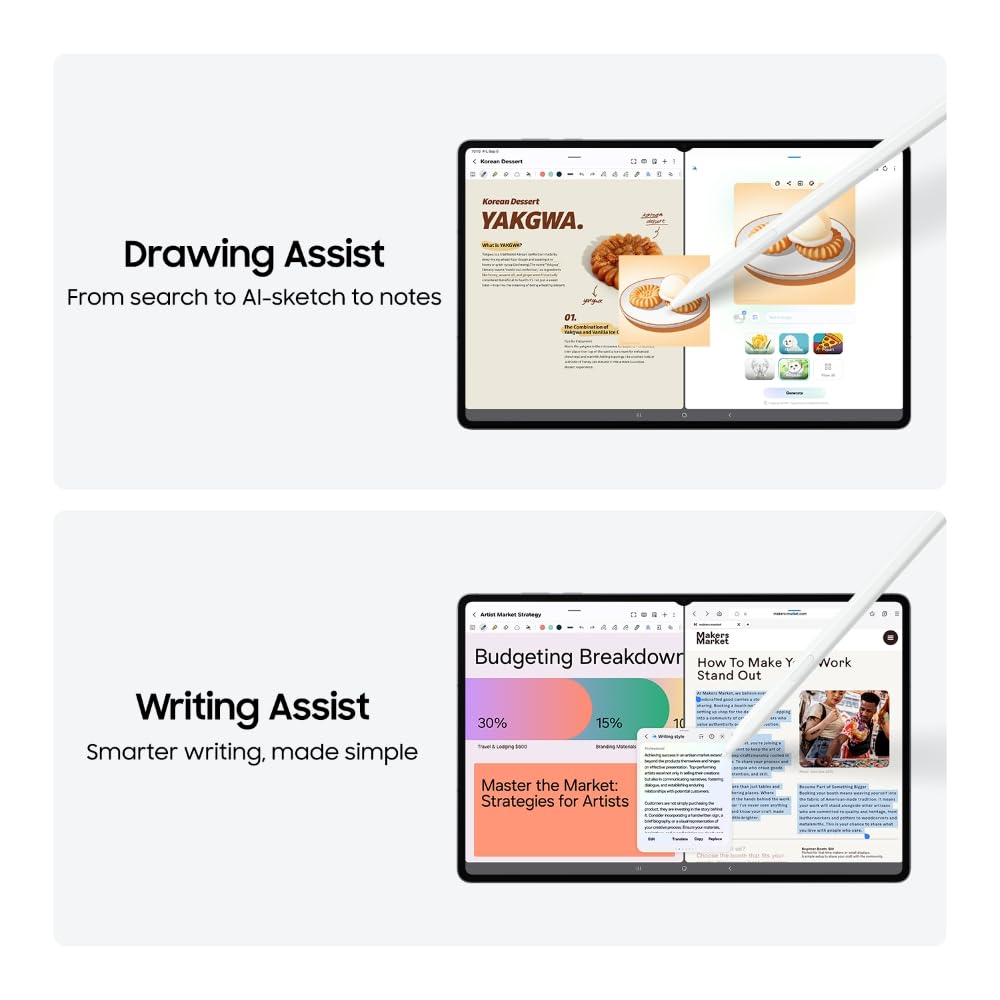 Samsung Galaxy Tab S11 Ultra with AI, S Pen in-Box, 36.9 cm (14.6 inch) Dynamic AMOLED 2X Display, 12 GB RAM, 256 GB Storage, Wi-Fi + 5G Tablet, Gray