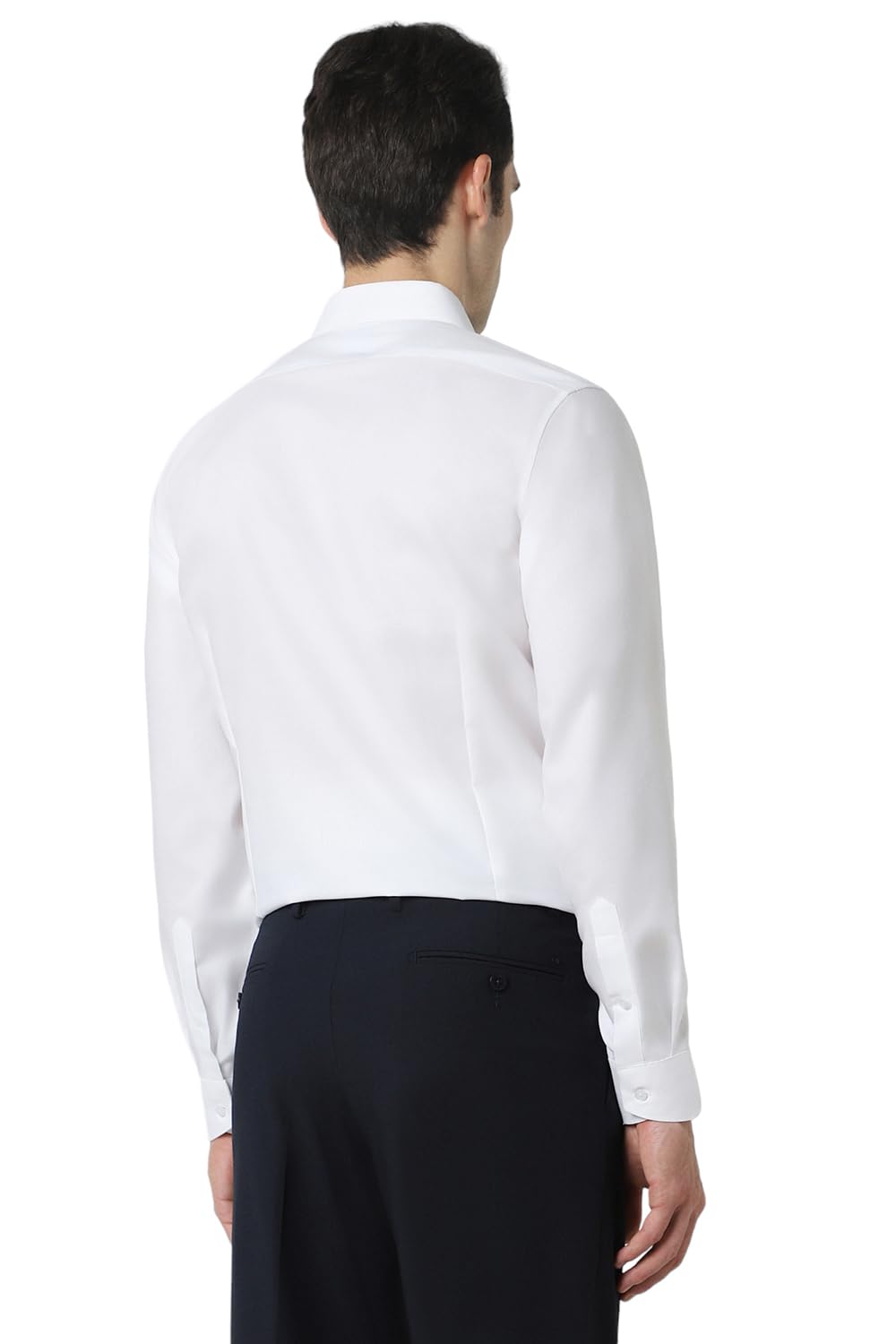 Van Heusen Cotton Men's Slim Fit Shirt (VHSFFSLBA14081_Ceramic White 42)