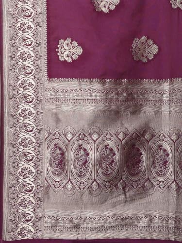 Meena Bazaar Women's Cotton Saree | Soft Lightweight Pure Cotton Saree | Comfortable Traditional Ethnic for Daily, Office, Festival & Casual Occasions