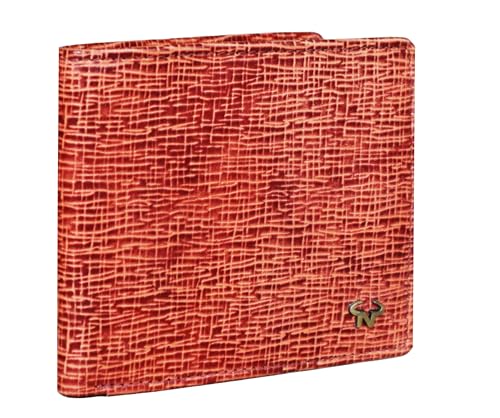 Calfnero Men's RFID Blocking - RFID Protected Genuine Leather Wallet - Men's RFID Wallet (Brown)