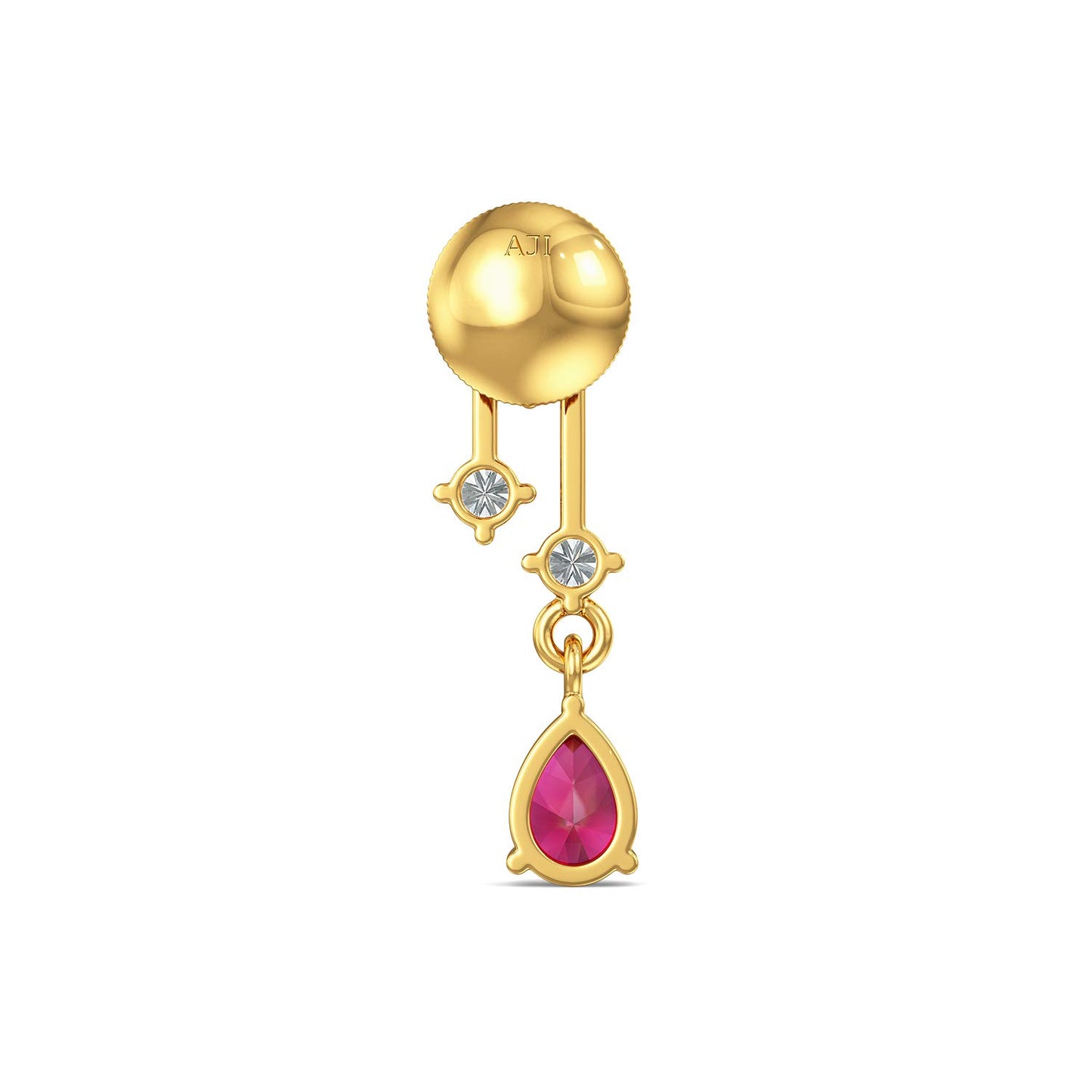 Joyalukkas Impress Collection 22k Yellow Gold Stud Earrings for Women