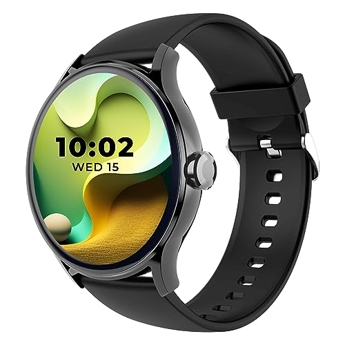 beatXP Flare Pro 1.39” HD Display Bluetooth Calling Smart Watch, 100+ Sports Modes, Heart Rate Monitoring, SpO2, AI Voice Assistant, IP68 - Black