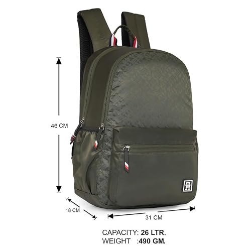 TOMMY HILFIGER Backpack for Men and Women, Mondrich, Black