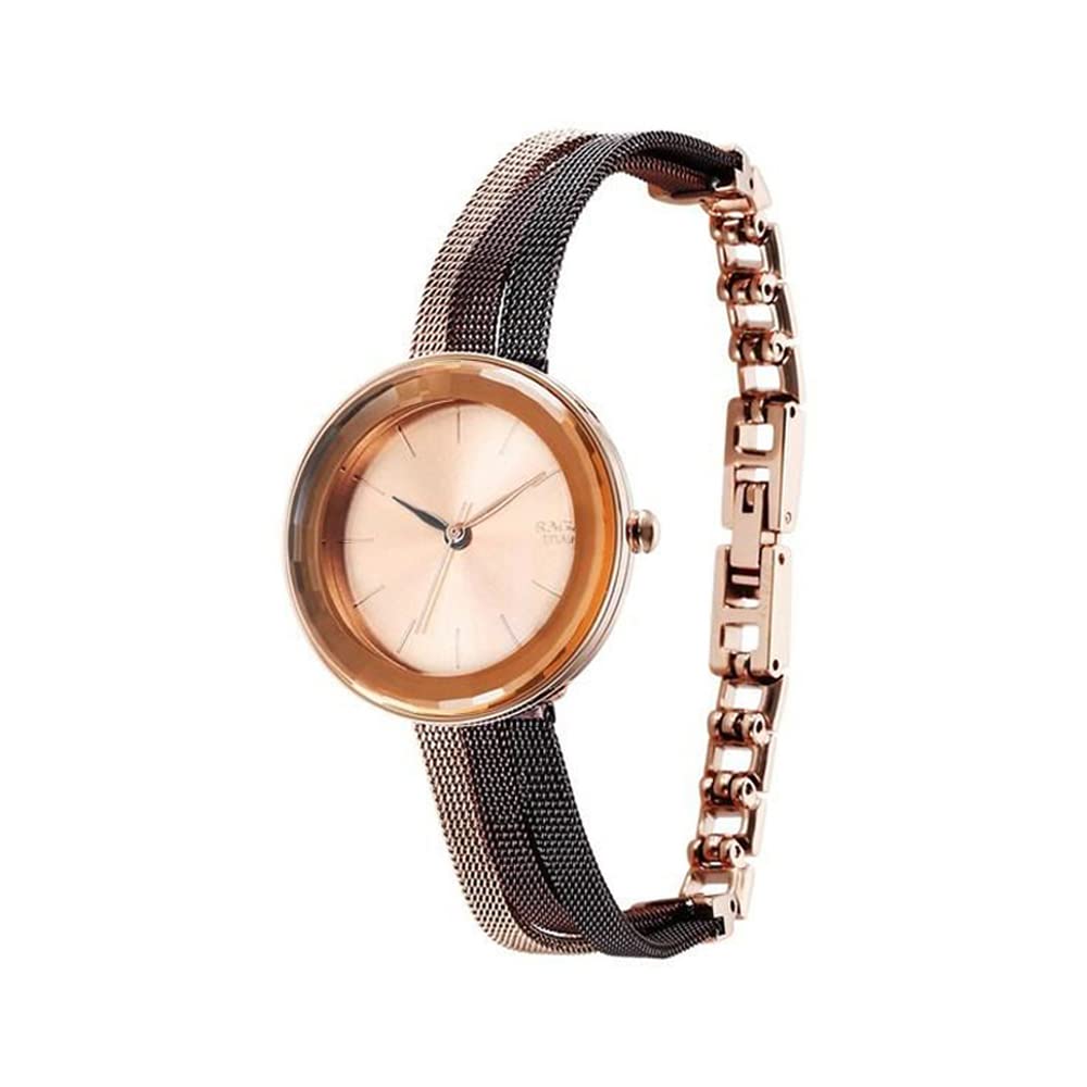 Titan Raga Delight Rose Gold Dial Women Analog Watch with Stainless Steel Strap-NS95153KM01/NT95153KM01