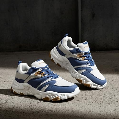 Red Chief Men’s Sports Sneaker | Breathable Mesh & Synthetic Low Ankle Lace Up Shoe | Teal (C6016)