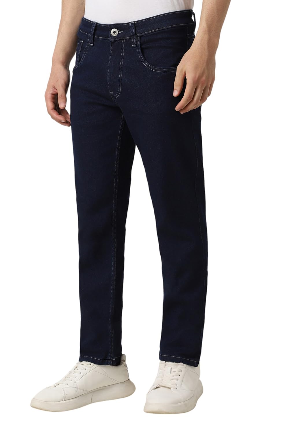Van Heusen Men's Slim Jeans (VXDNCPOFF74702_Navy