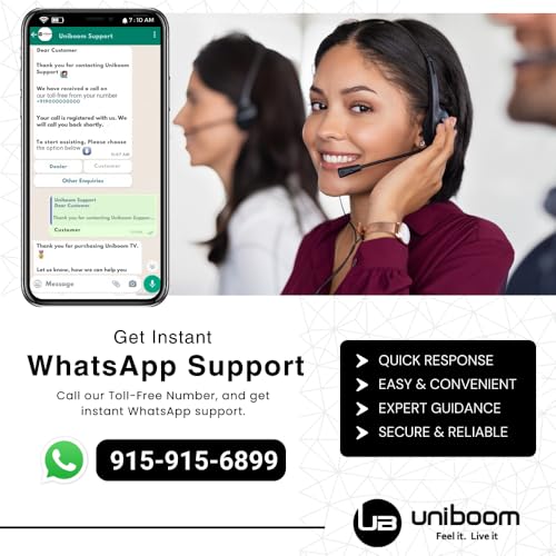Uniboom_Optima Series 60 cm (24 Inch) HD Smart LED TV |Voice Control App, 30W Sonic Boom Speakers, 5000+ Free Movies, 500+ Apps, Mobile Remote & Screen Cast | Model 24S-ULT-AED