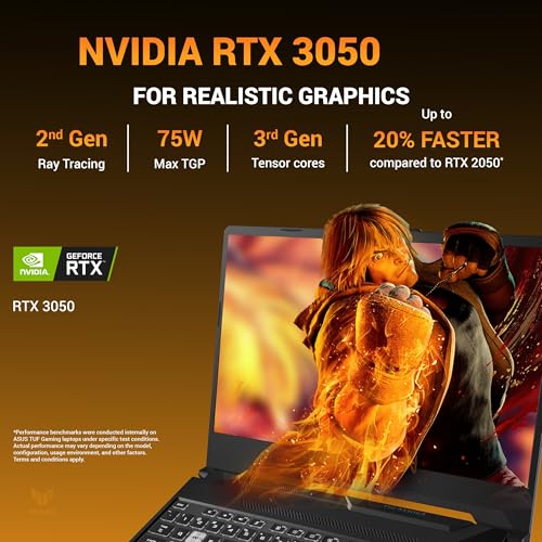 ASUS TUF A15 (2025), AMD Ryzen 7 7445HS,RTX 3050-4GB,75W TGP,16GB DDR5(Upgradeable Upto 64GB) 512GB SSD,FHD,15.6",144Hz,RGB Keyboard,Windows 11,Graphite Black,2.3 Kg FA506NCG-HN199W, Gaming Laptop
