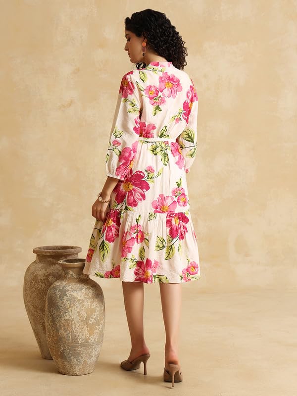 Kazo Elena Midi Dress Pink