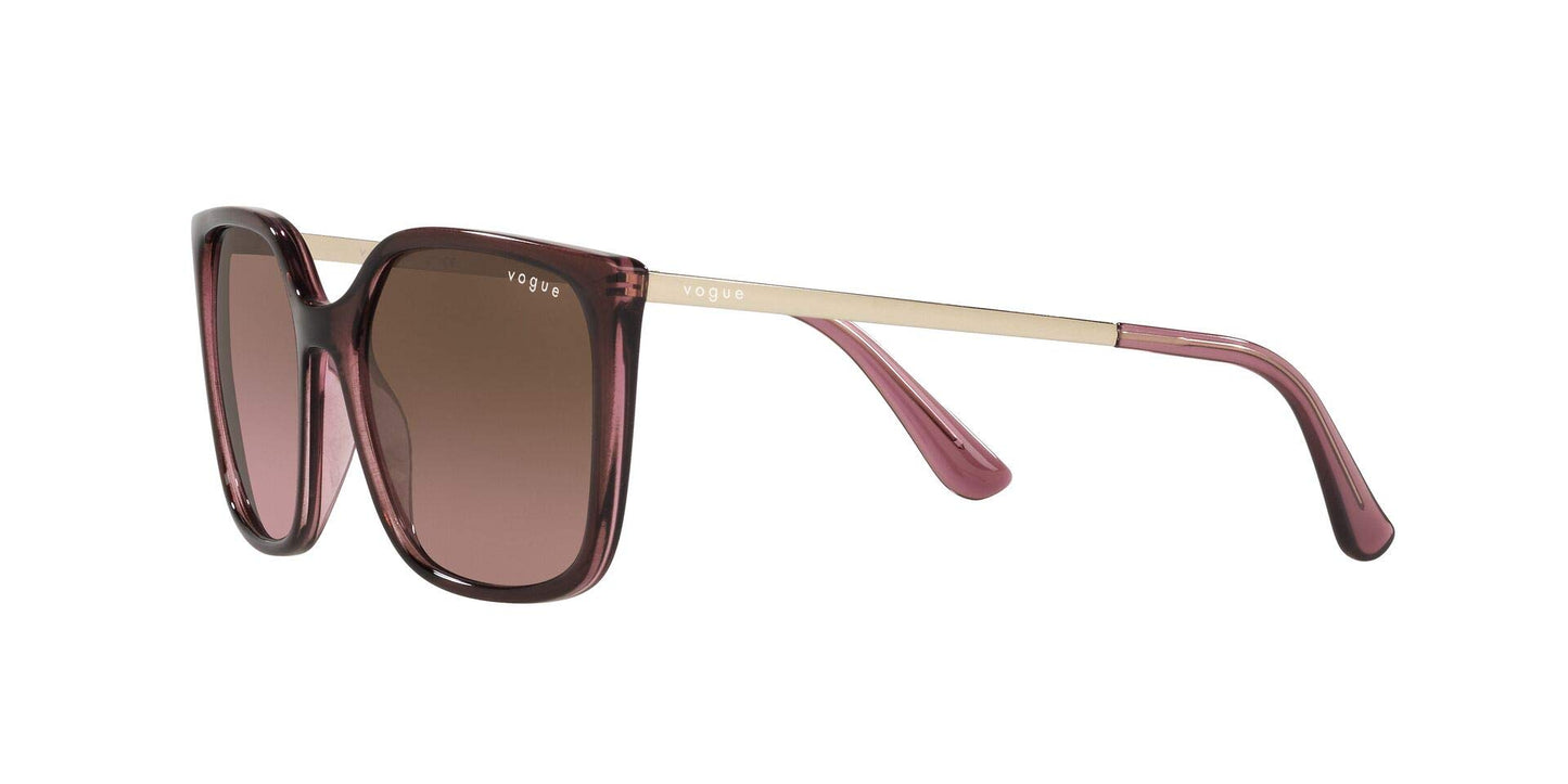 Vogue Eyewear UV Protected Square Sunglasses For Women ( 0VO5353S| 54 mm | Pink Gradient Brown)