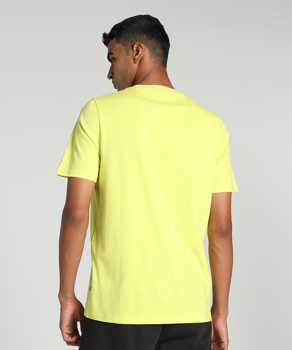 Puma Mens ESS+ Logo LAB Tee, Lime Sheen, M (67897638)