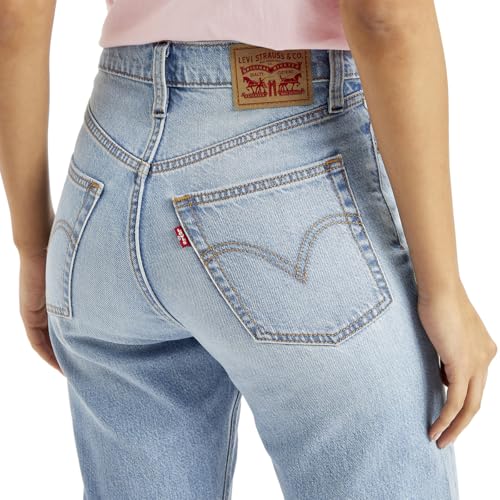 Levi's Women's High Rise Ribcage Cropped Bootcut Light Blue Jeans