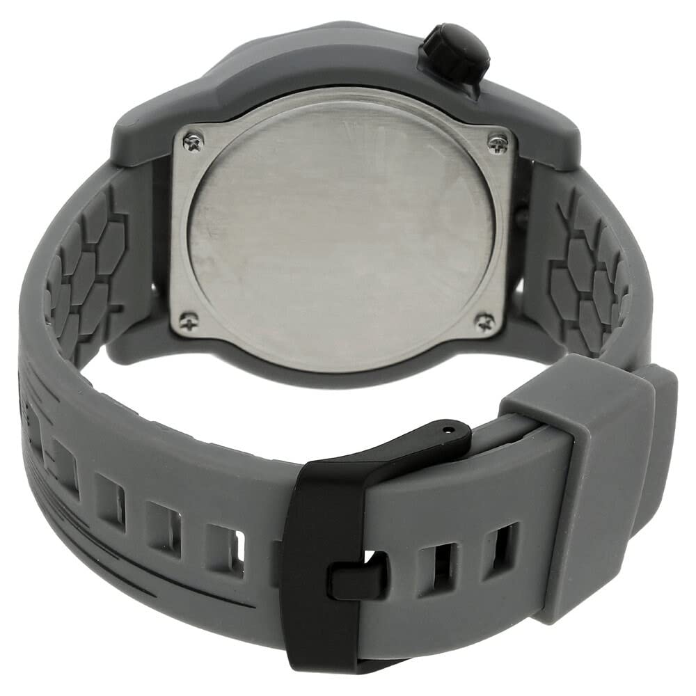 Fastrack Men Silicone Analog Watch -Ng38022Pp07C, Band Color-Gray,Dial Color-Grey