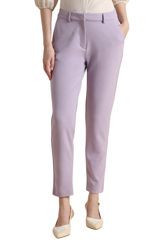 Van Heusen Women's Regular Pants (VWKBCRGF836915_Lilac