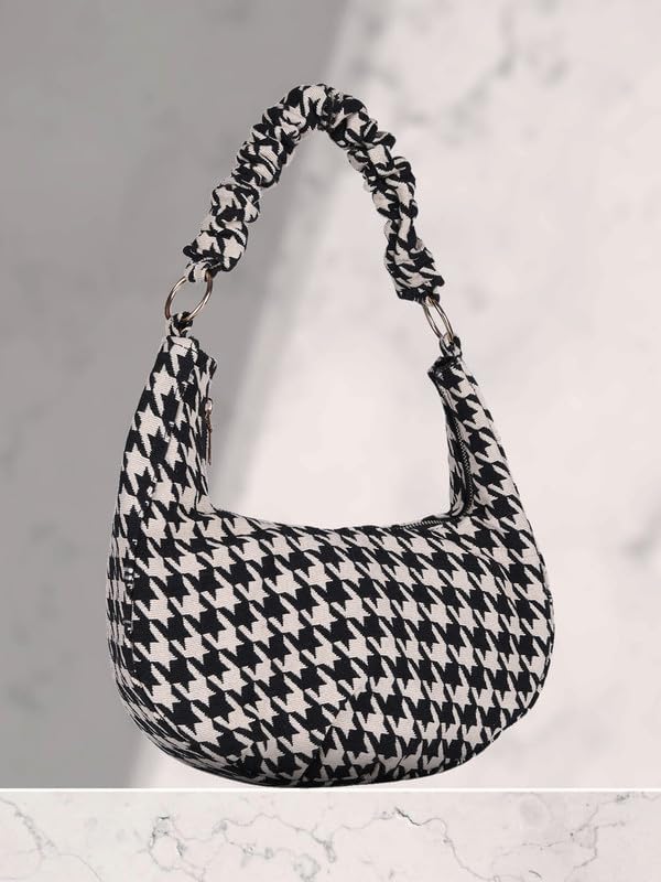 MINI WESST Women's Multi Graphic Fabric Hobo Bag (MWHB228PR)