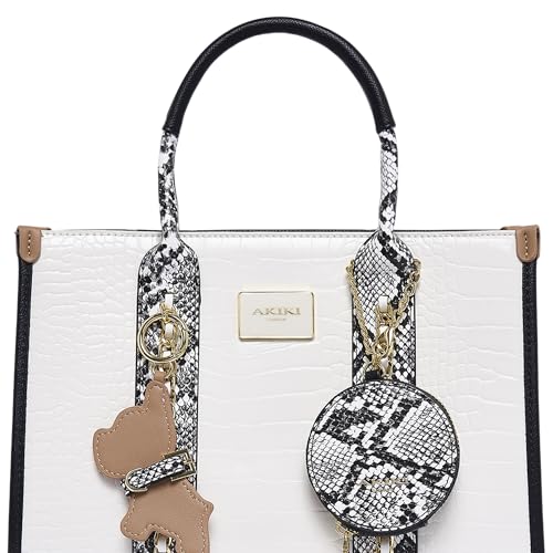 Akiki London Women's Hounslow Medium Box Satchel Handbag | Satchel Bag for Work | Ladies purse | Stylish Shoulder Bag | Gift For Women