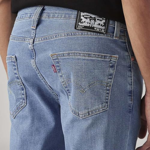 Levi's Men's 511 Light Indigo Slim Fit Mid-Rise Jeans