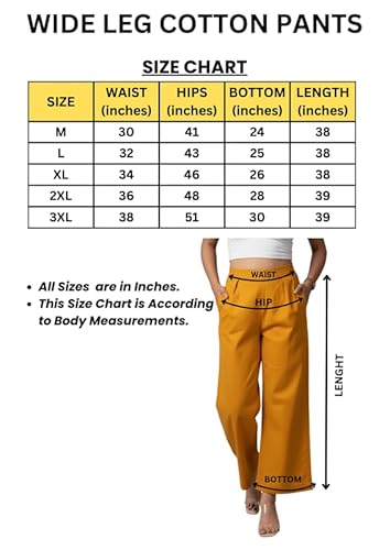 Moirai Pure Cotton Wide Leg Women Trouser Stylish Mid Rise Relaxed Straight Fit Loose Pants Casual Travel Office Formal Wear Navy Blue