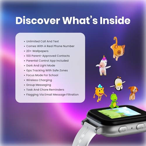 Gabb Watch 3e - Kids Watch with GPS Tracker, No Internet, Silver