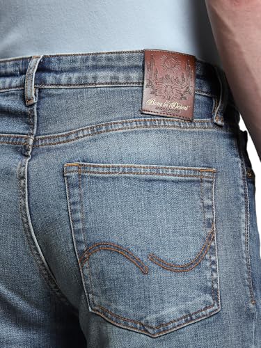 Jack & Jones Men's Slim Fit Low Rise Blue Jeans