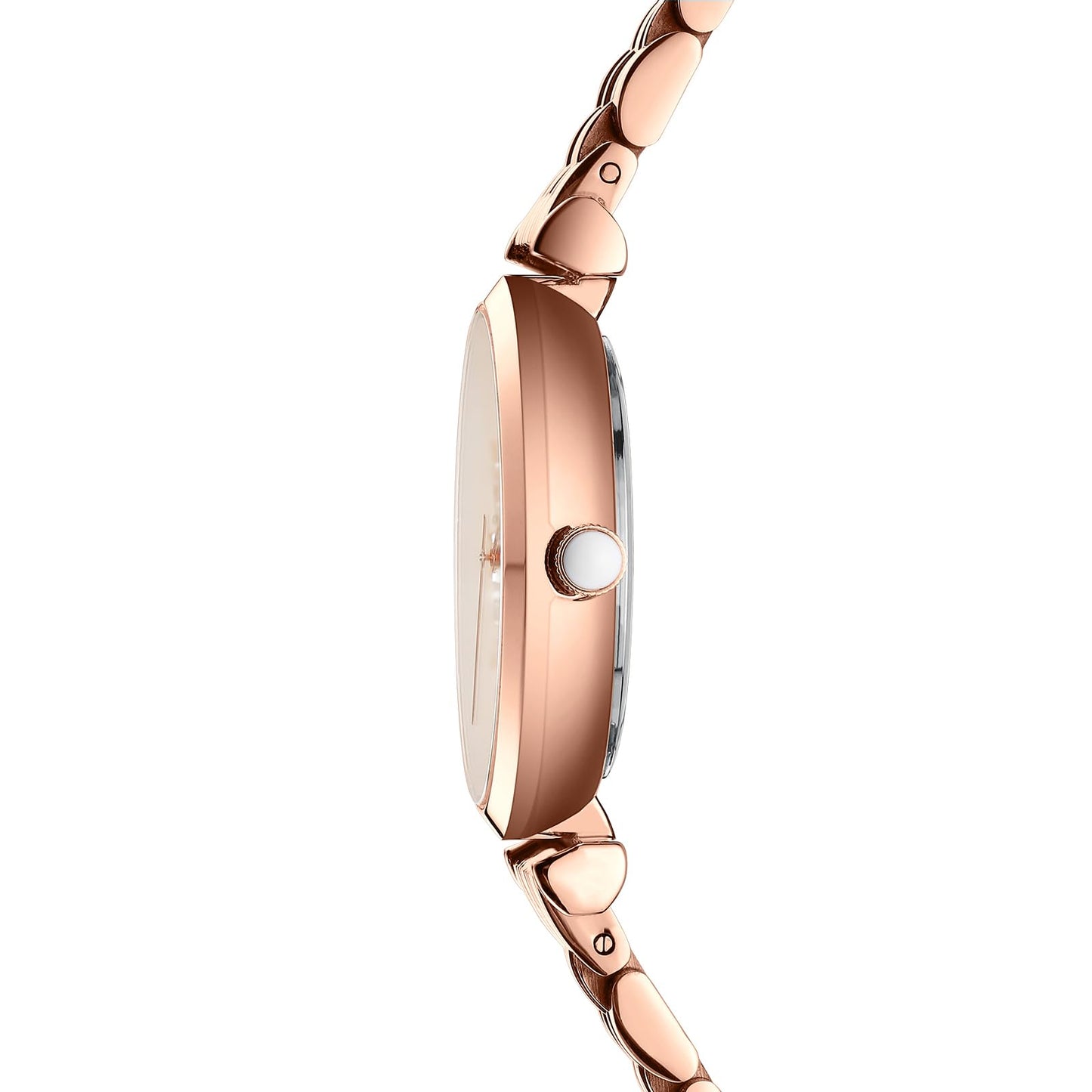 NIBOSI Stainless Steel Women's Analogue Wrist Watch - Rose Gold Dial With Stylish Diamond Studded Design for Girls, Ladies & Miss
