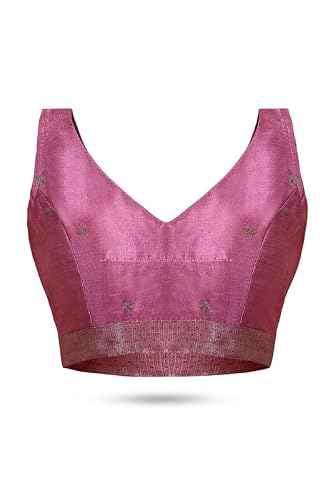 Soch Womens Purple Tussar Woven Design Saree With Tassels