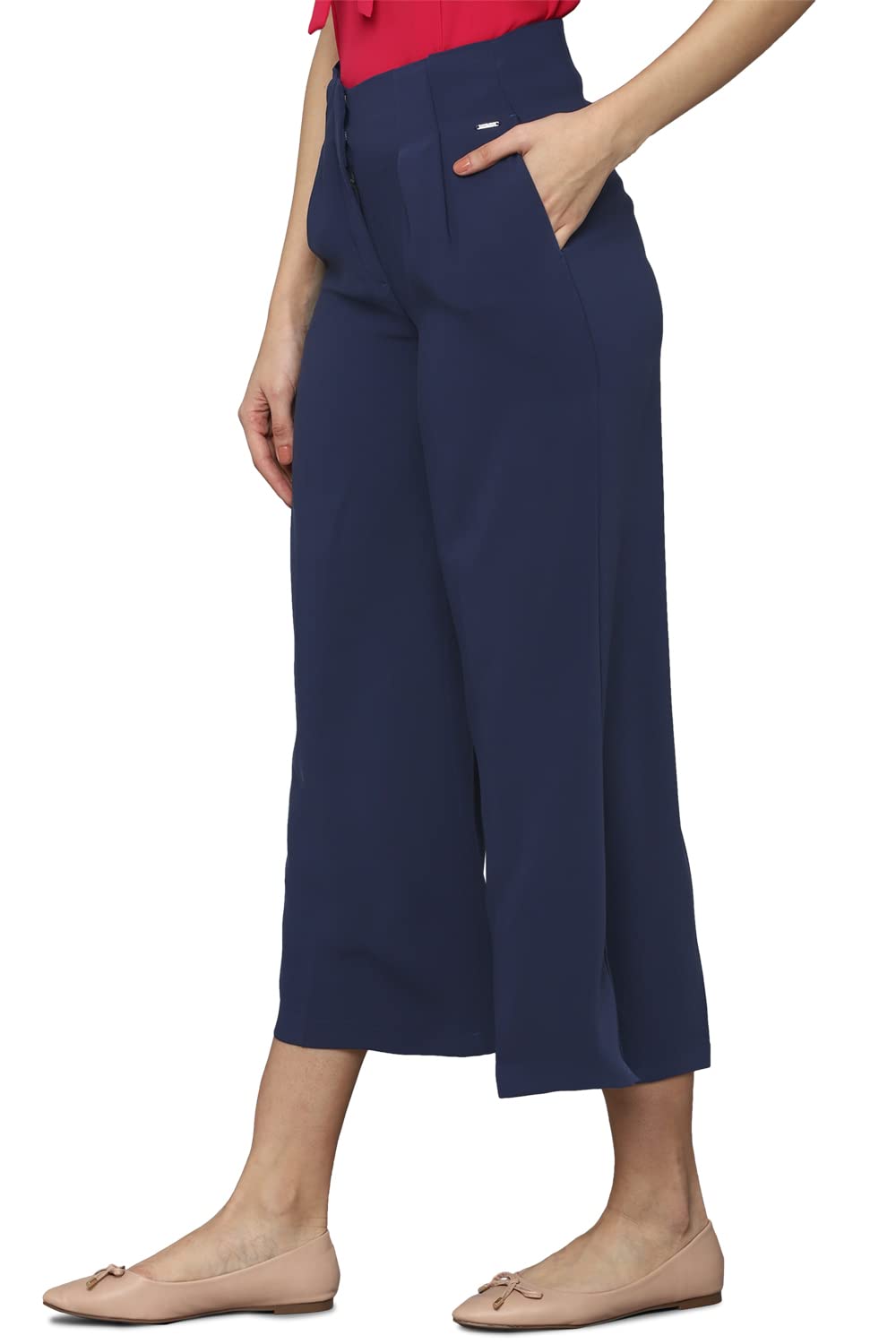 Allen Solly Women's Regular Pants (Navy)