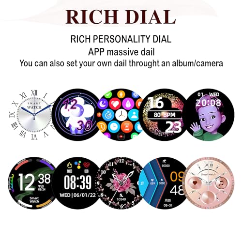 (Refurbished) PunnkFunnk Melbon Gen 9 Smart Watch with 1 Series | Bluetooth 4.0 +5.0 Dual Mode | 1.6 Inch Display | Aluminium Dial | Silicon Straps | Bluetooth Calling Smartwatch for Women & Girls |(Gold)