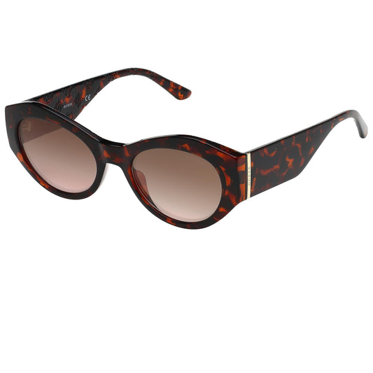 GUESS Gradient Oval Women Sunglasses -(GU7728 52G 52 S |52| Brown Color Lens)