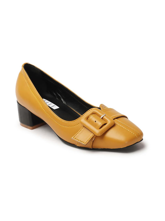 ELLE Women Shoes, Mustard, UK-6