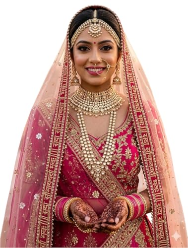 Navti Creations Women's Embroidered Net Dupatta (NC-912_Peach, Free Size)