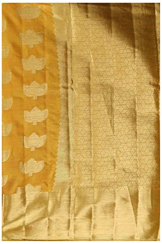 Kashish Women's Tassar Silk Saree with Blouse Piece