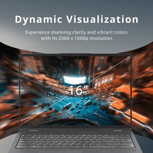 LENOVO IdeaPad Flex 5 16" 2-in-1 2.5K IPS Touchscreen Laptop, Intel Core i7-1255U, 16GB RAM, 1TB SSD, Backlit Keyboard, Fingerprint Reader, Win 11 Pro, Storm Grey, 32GB Hotface USB Card