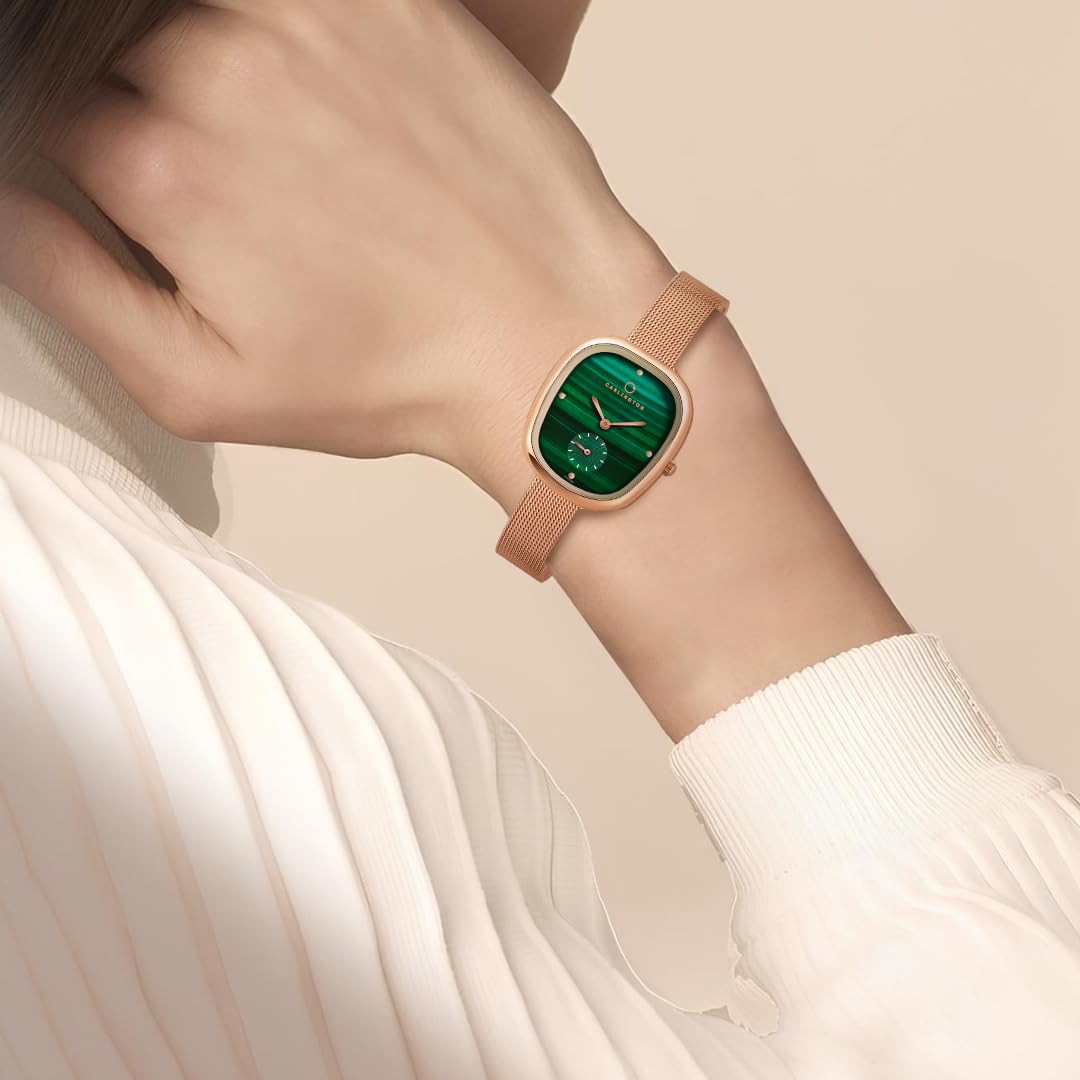 Carlington Iconic 2048 Analog Watches for Women with Premium mesh Strap, Scratch-Resistant Dial, and Water-Resistant Body – Elegant Watches for Women and Girls