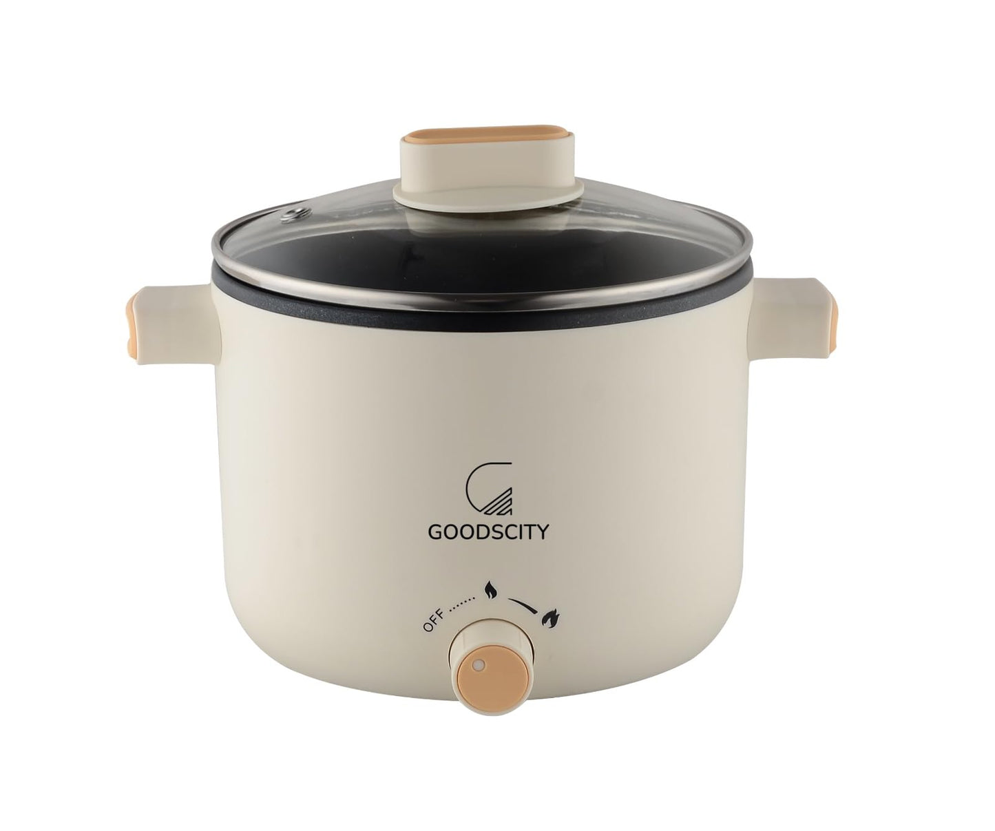Goodscity Multipurpose Electric Kettle with Ceramic Coating 1.2L|Boil, Steam, Fry, Saute|Multi Cooker kettle for Water,Milk,Egg, Tea,Soup,Coffee, Babyfood, Hostel,Travelling,600W,1Year Waranty GC-0191
