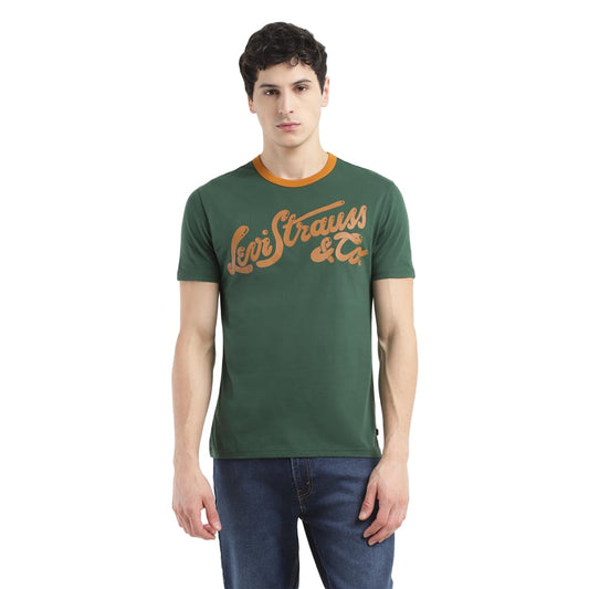 Levi's Men's Regular Fit T-Shirt (A6490-0034_Green