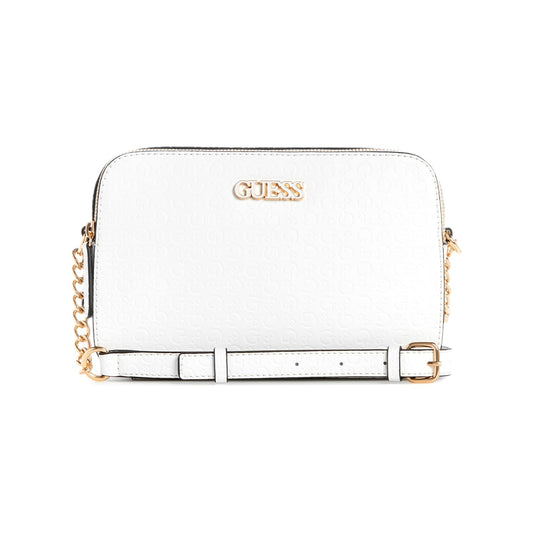 GUESS Women's White Textured Crossbody| Ladies Purse Handbags | Gift For Ladies