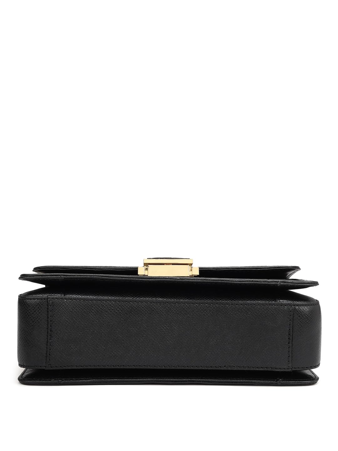 Da Milano Genuine Leather Black Shoulder Bag (00870OL) (Small)