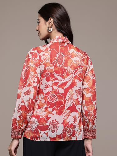 Aarke Ritu Kumar Rust Wild Lupine Shirt