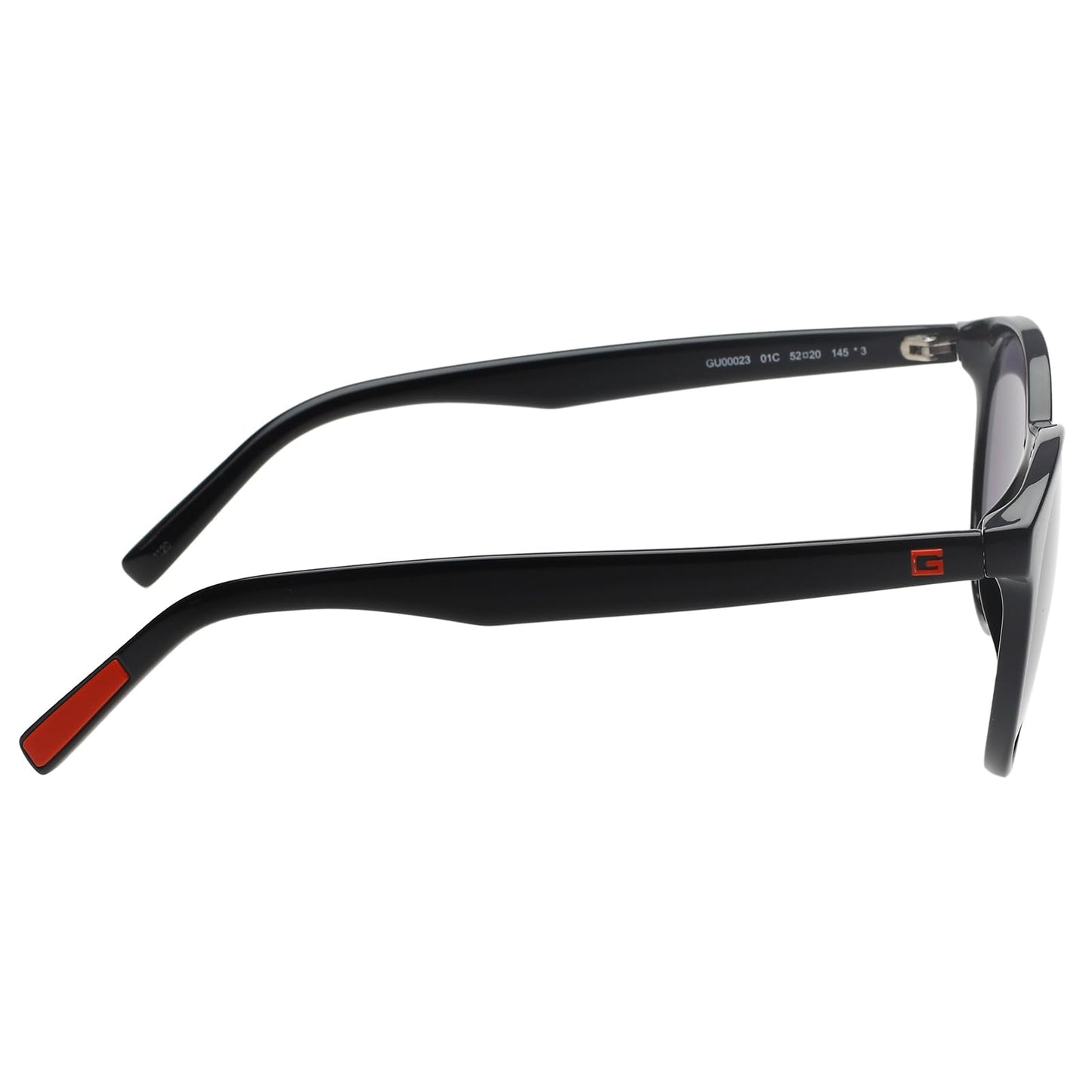 GUESS|Black Full Frame Oval Sunglasses|100% UV Protected (Uv 400) Grey Gradient Faded Lens|Men's & Women's|Small|GU00023 01C 52 S