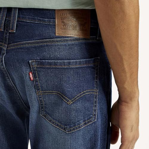 Levi's Men's Dark Indigo Slim Straight Fit Mid Rise Jeans, 004B5-0000, 34