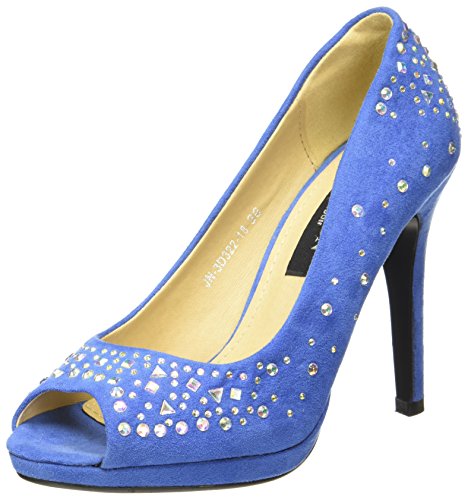 Carlton London Women's Silken Blue Pumps - 5 UK/India (38 EU)(CLL-4272)