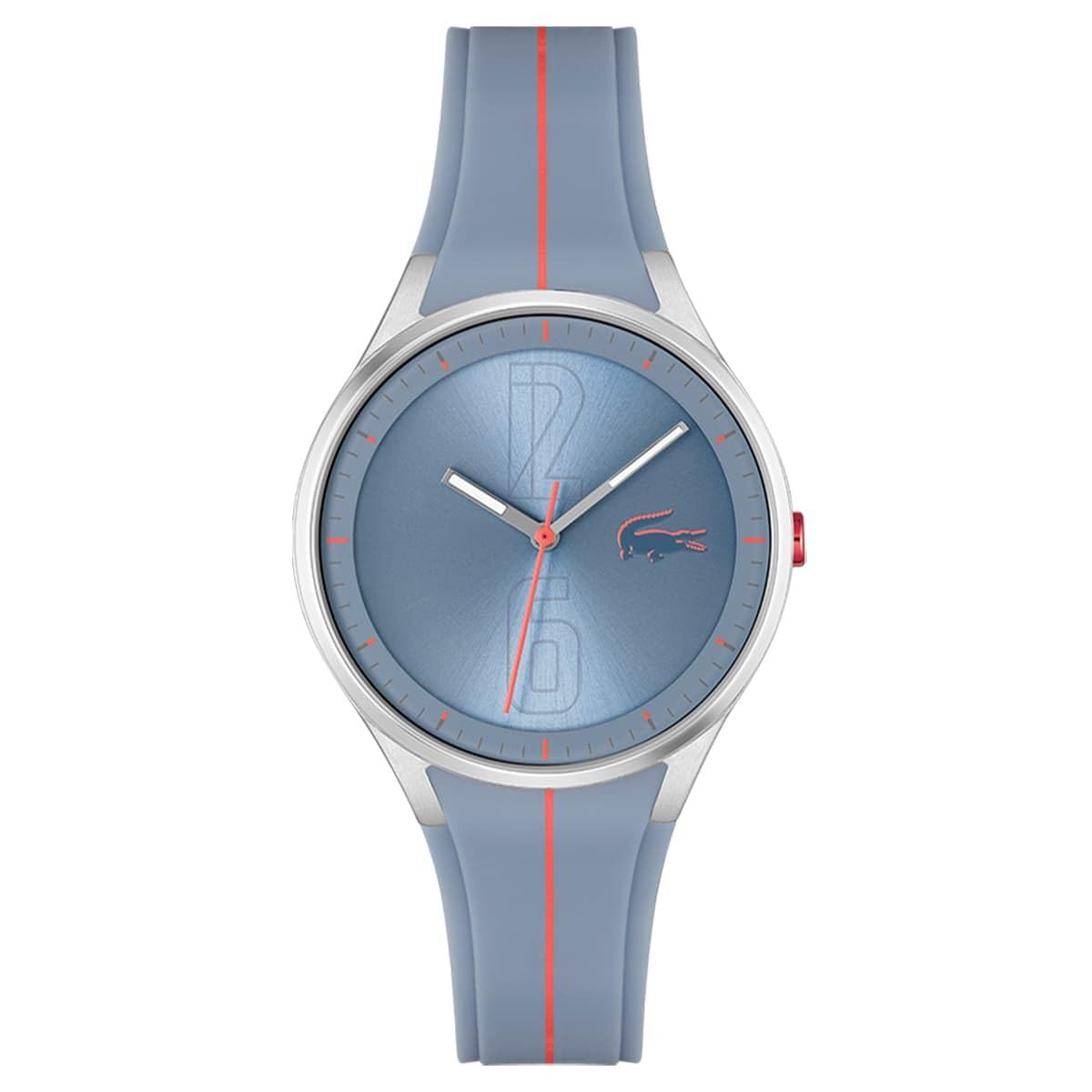 Lacoste Atlanta Qtz Basic Blue Round Dial Women's Watch|Silicone Material|Multi Color Band - 2001351