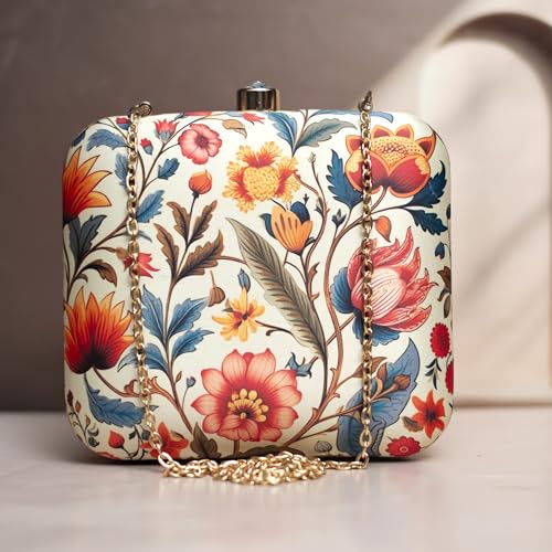 Artklim Floral Printed Clutch