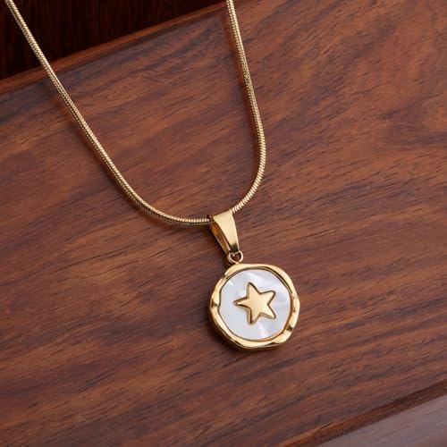 PALMONAS Orbit Star Necklace for Womens - Waterproof & Anti-Tarnish, Gift for Girls & Women