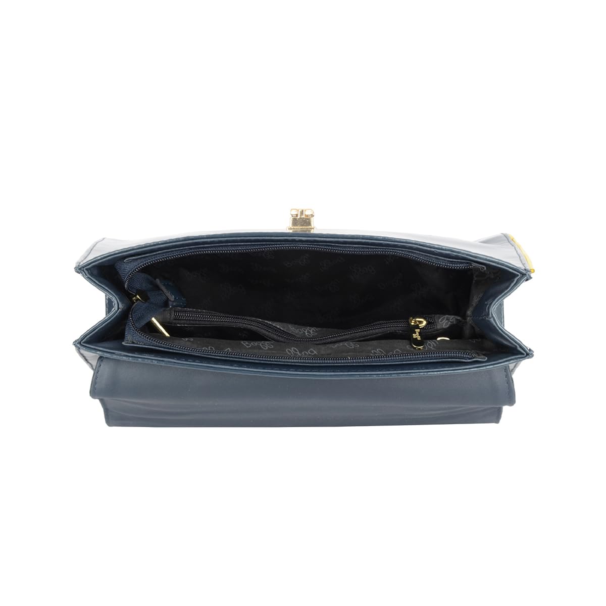 Baggit Women Blue Satchel Sling Bag Medium Size | Ladies Stylish Casual Cross Body Purse Handbag