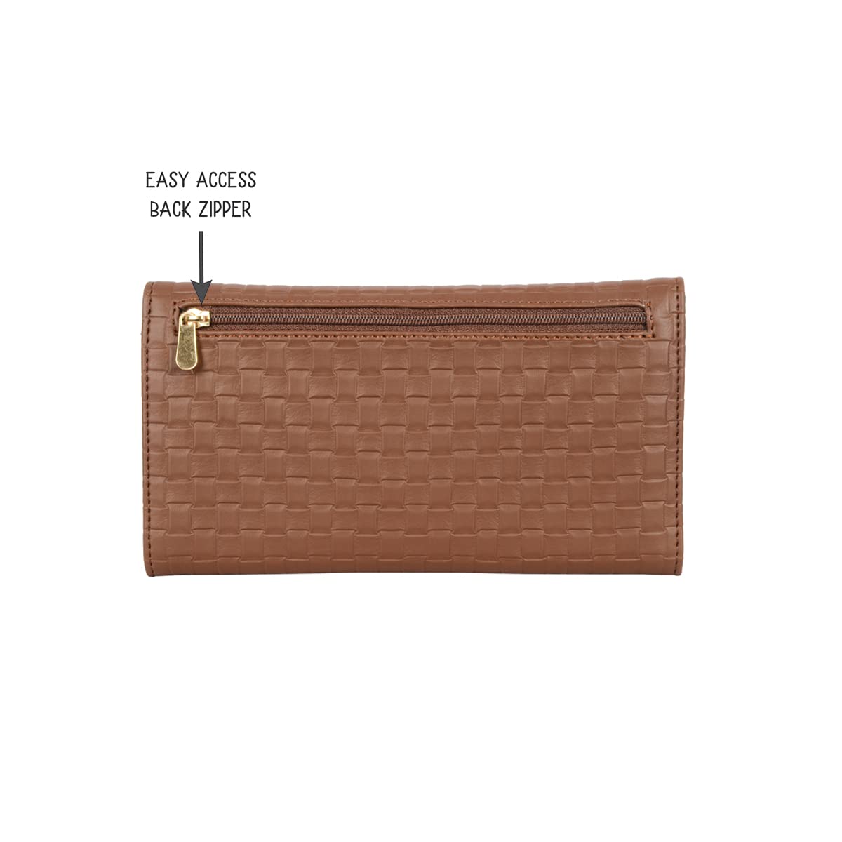 Baggit Women Brown Wallet Large Size | Ladies Stylish Purse Bag | Credit Card Money Holder